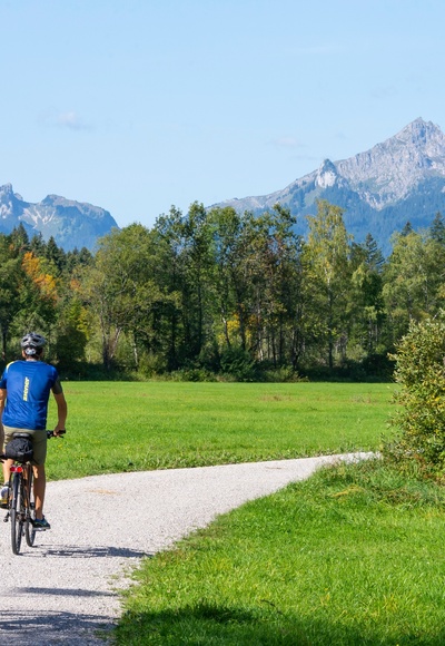 Gut ausgebaute Radwege im Naturpark Ammergauer Alpen