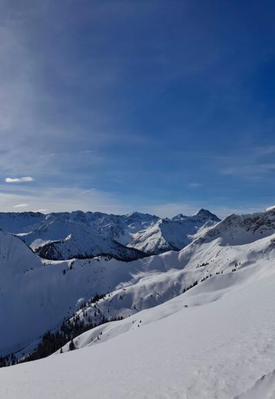 Wenige Meter vor dem Gipfel des Galtjochs