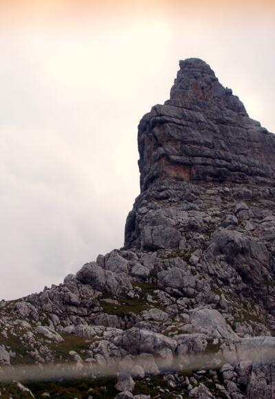 Ramesch Westgipfel 2110m von der Frauenscharte gesehen.