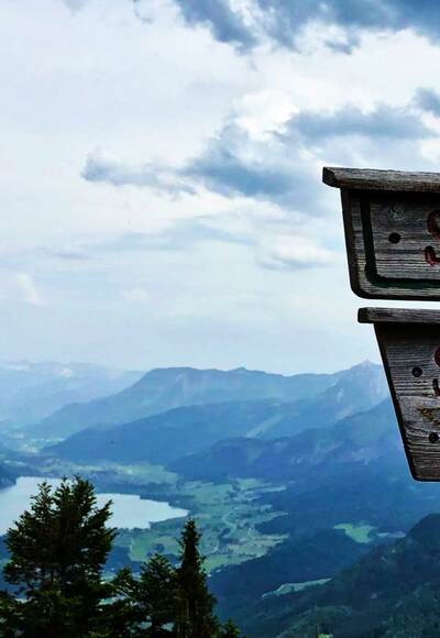 Blick in Richtung Strobl am Wolfgangsee