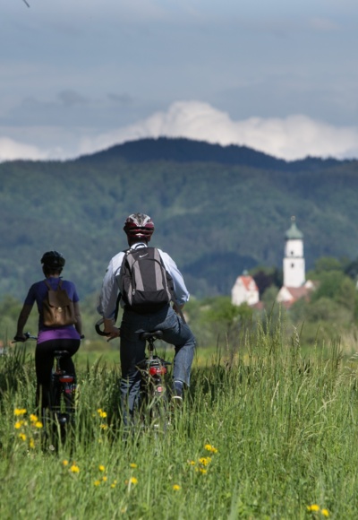 Blick auf die Isnyer Türme und Tore