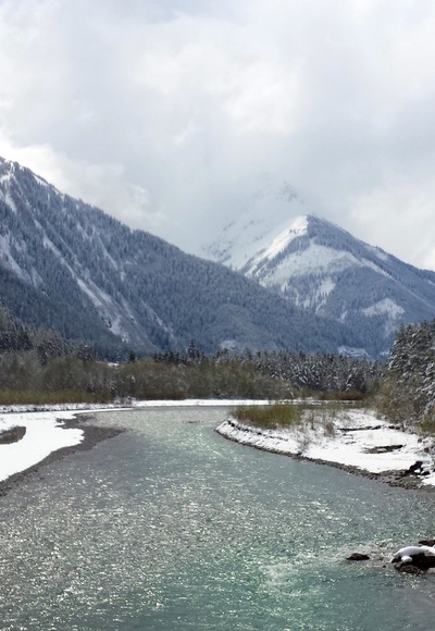 Lechauen im Winter