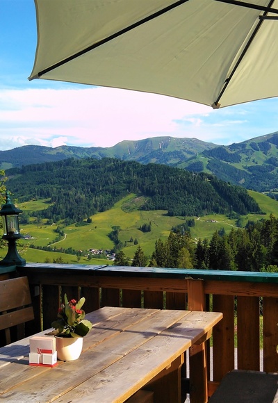 Panoramaterrasse Gasthof Kronreith