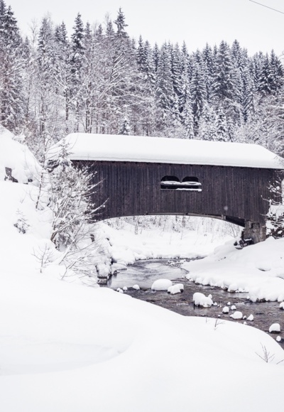 Leidtobelbrücke unterhalb von Hirschegg