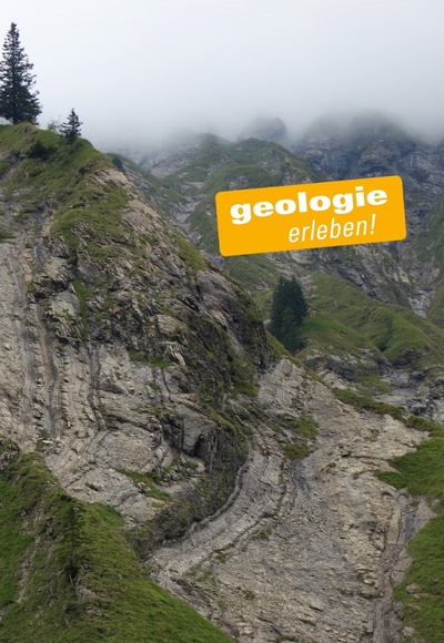 Verfaltete Allgäu-Formation an der Unteren Schneeflucht