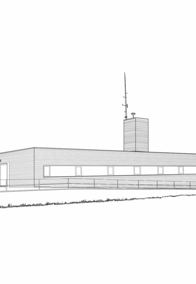 Gebäude der Feuerwehr und Bergrettung Schoppernau