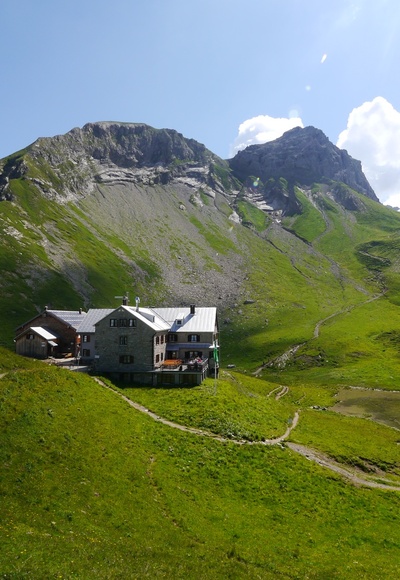 Rappenseehütte in herrlicher Lage