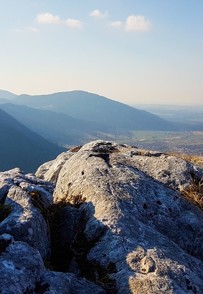 Blick vom Kofel im frühen Frühling