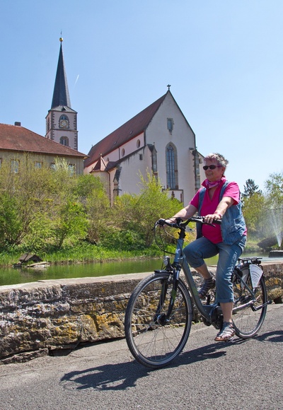 Radfahrer am Kellereischloss