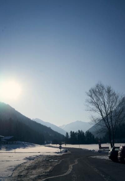 Parkplatz an der Mautstation