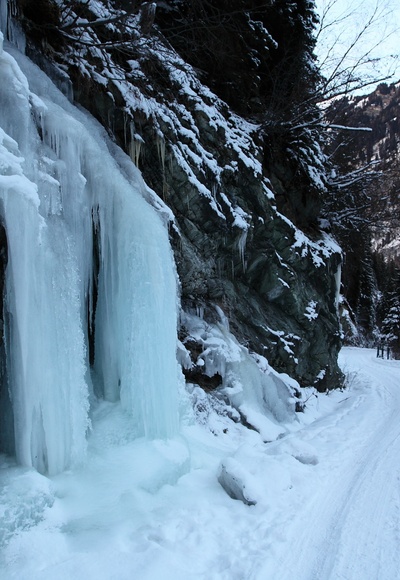 Natürliche Eiswand