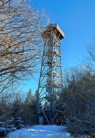 Dambergwarte im Winter