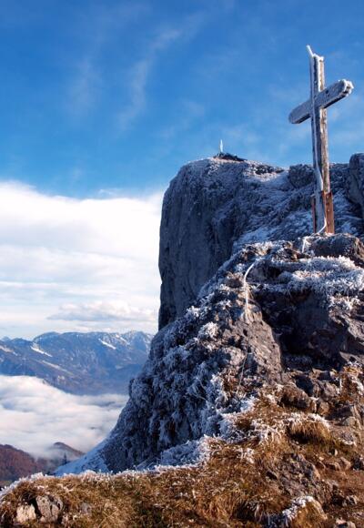 Gipfelkreuz bei der Himmelpforthütte 1735m