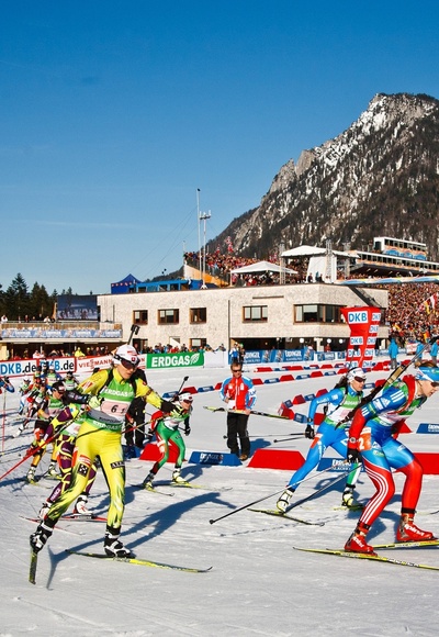 12 Biathlon in der Chiemgau Arena