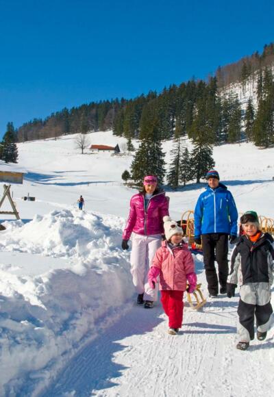 Winterwanderweg rund um den Staffen