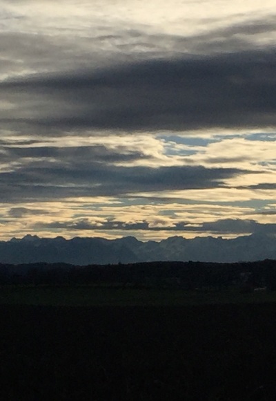 Blick in die Alpen