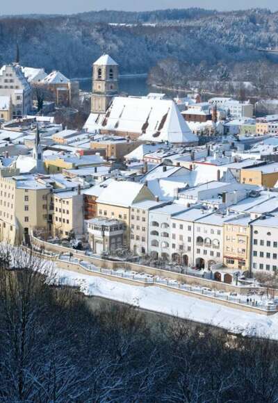 Wasserburg im Winter