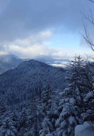 Blick Richtung Salzburg - vom Gaisberg verdeckt