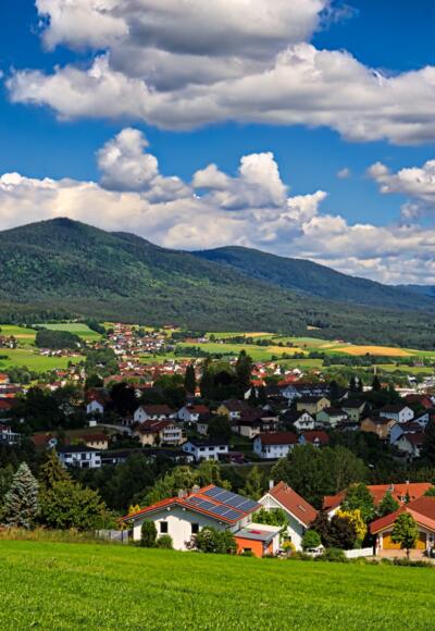 Ausblick von Gehsberg in Richtung Bad Kötzting