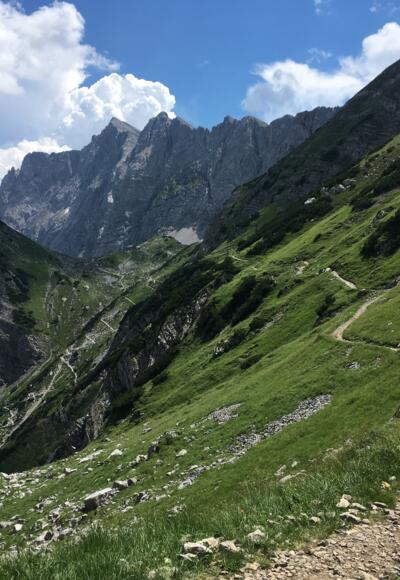 Adlerweg zur Lamsenjochhütte