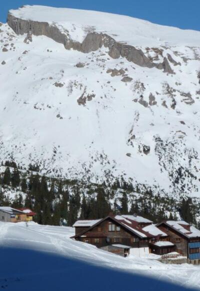 Schwarzwasserhütte im Winter