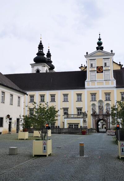 Innenhof des Benediktinerklosters Kremsmünster
