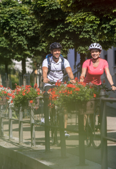 Radfahren durch Weiler Simmerberg