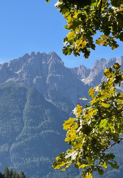 Die Lienzer Dolomiten während des Abstiegs vom Ederplan