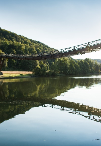 Die Holzbrücke Tatzlwurm bei Essing