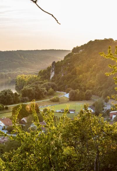 Bad Abbach im Sonnenuntergang