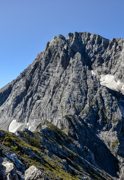 Blick von der Schärtenspitze zur Eisbodenscharte