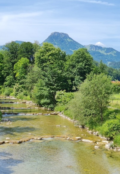 Auerbach mit Blick auf den Brünnstein