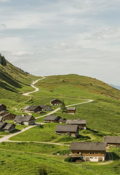 Blick auf Alpe Steris