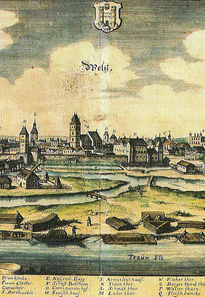 Wels, alte Ansicht