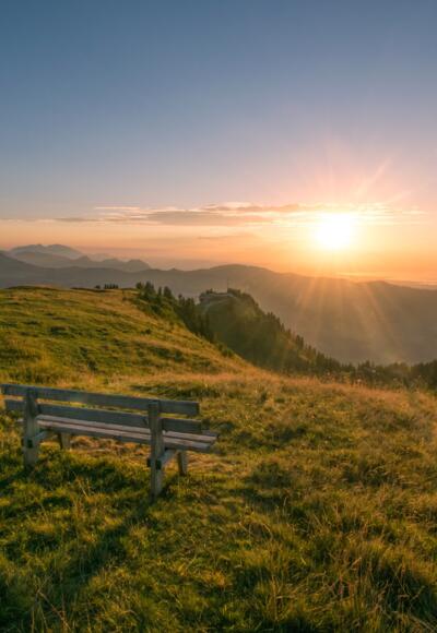 Sonnenuntergang auf der Niedere
