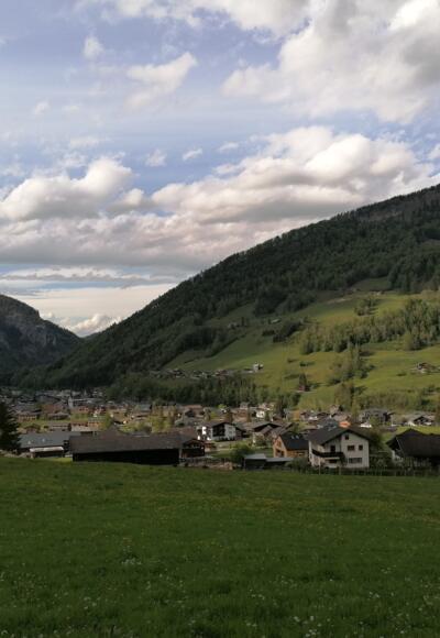 Dorfrundgang Rundum Mellau - Blick von der Prinzwies auf Mellau