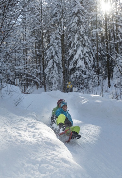 Rodelspaß an der Naturrodelbahn in Adlgaß/Inzell