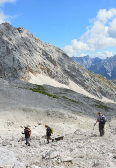 Abstieg durchs Zugspitzplatt
