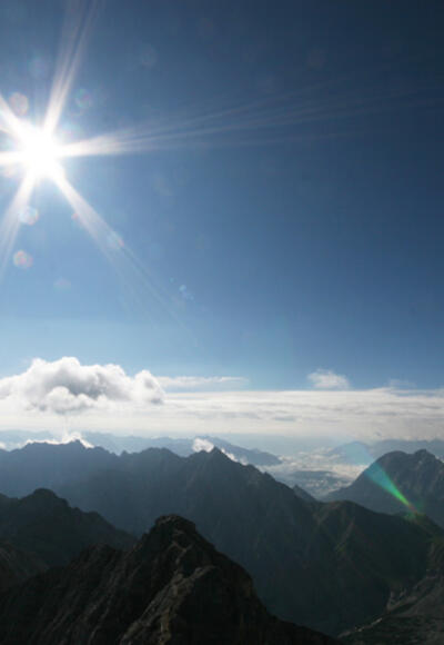 Das Gipfelkreuz der Zugspitze