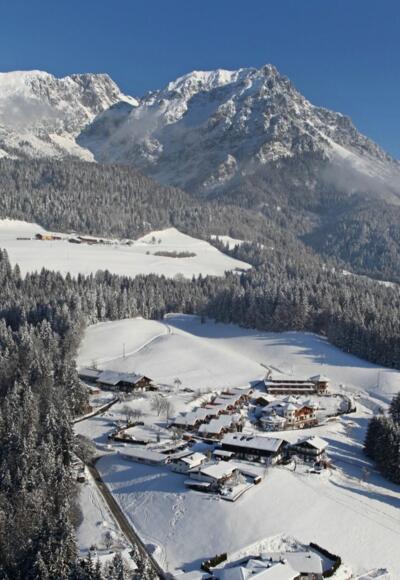 Scheffau_Ortsansicht_Leiten_Wilder Kaiser