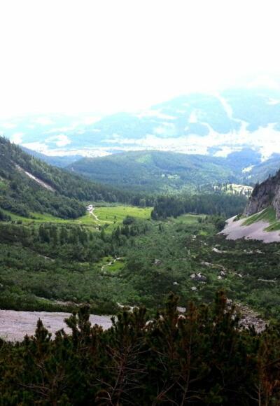 Ellmau_Wilder Kaiser Steig_Blick Richtung Gaudeamushütte_Wilder Kaiser