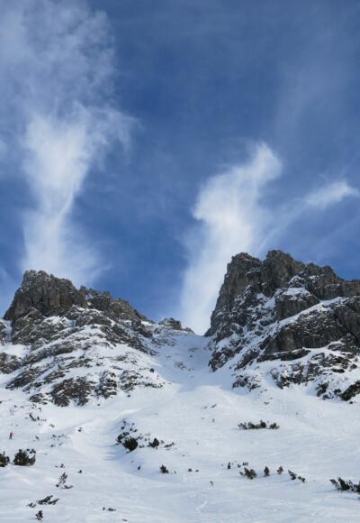 Wieder rechts die Taghaube