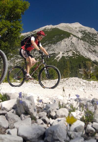 Mountainbiken in der Alpenwelt
