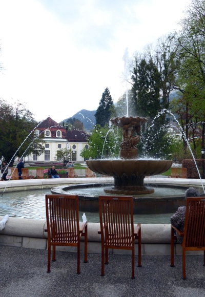 Durchatmen im Königlichen Kurgarten in Bad Reichenhall.