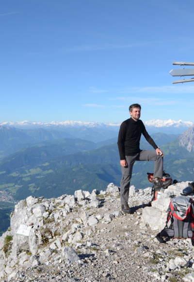 Blick vom Hochthron übers Salzachtal auf Tauern und Hochkönig