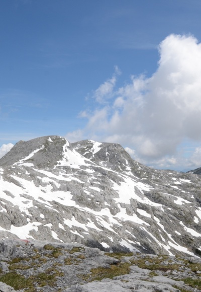 Wegweiser am Schubbühel mit Bleikogel