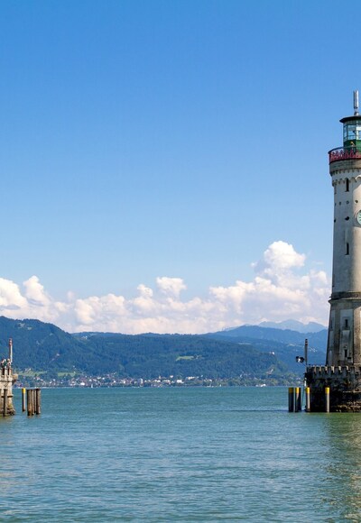 Die Hafeneinfahrt von Lindau