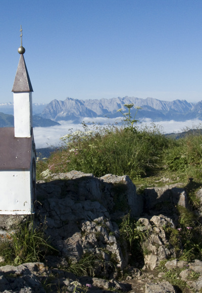 Der Hochgern hat zwei Gipfel.