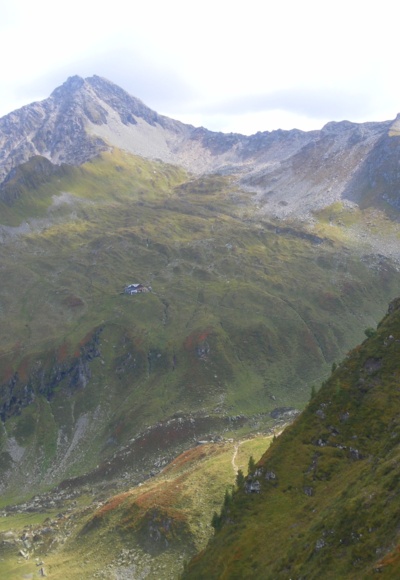 Ahornspitze und Edelhütte vom Filzenkogel