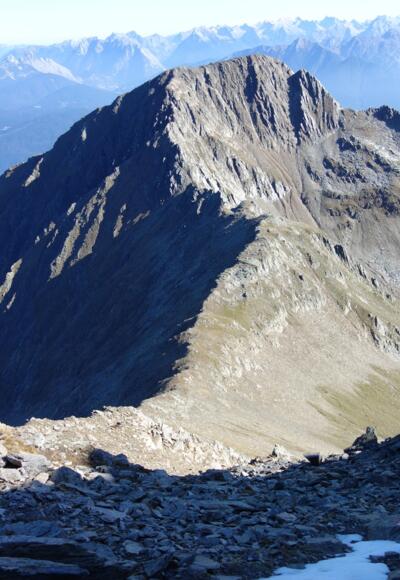 der Weiterweg zum Hocheder - immer dem Grat entlang